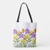 Modern flower Garden Summer Persoonlijk Tote Bag (Achterkant)