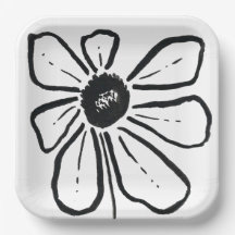 Modern Flower Paper Bord