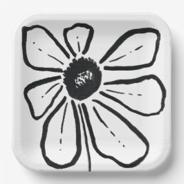 Modern Flower Paper Bord