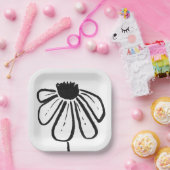 Modern Flower Paper Bord (Feest)