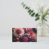 Modern Flower QR Code Visitekaartje (Staand voorkant)