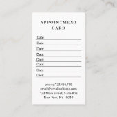 Modern Flower Salon Afsprakenkaartje (Achterkant)