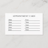 Modern Flower Salon Afsprakenkaartje (Achterkant)