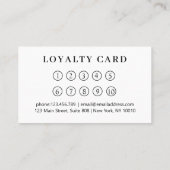 Modern Flower Salon Loyalty Visitekaartje (Achterkant)