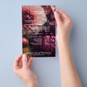 Modern Flower Salon Pricelist Flyer (Hand)
