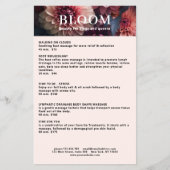 Modern Flower Salon Pricelist QR Code Flyer (Voorkant)
