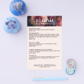 Modern Flower Salon Pricelist QR Code Flyer (Enkel)