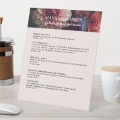 Modern Flower Salon Pricelist Reclamebord Met Voetstuk (Insitu)