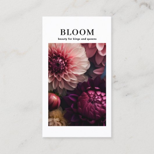 Modern Flower Salon Visitekaartje (Voorkant)