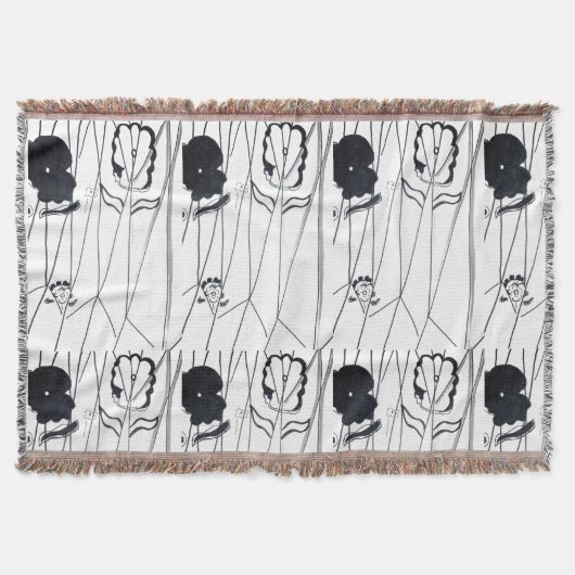 Modern flowers collection Throw Blanket Deken (Voorkant)