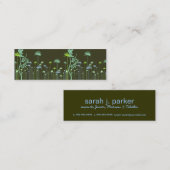 Modern Flowers Mammie Calling Card Contactkaartje (Voorkant / Achterkant)