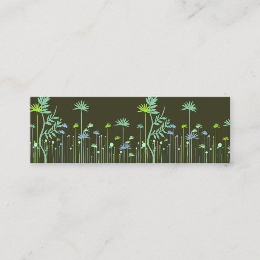 Modern Flowers Mammie Calling Card Contactkaartje (Voorkant)