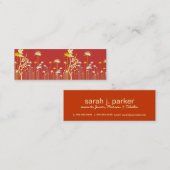 Modern Flowers Mammie Calling Card Contactkaartje (Voorkant / Achterkant)