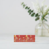 Modern Flowers Mammie Calling Card Contactkaartje (Staand voorkant)