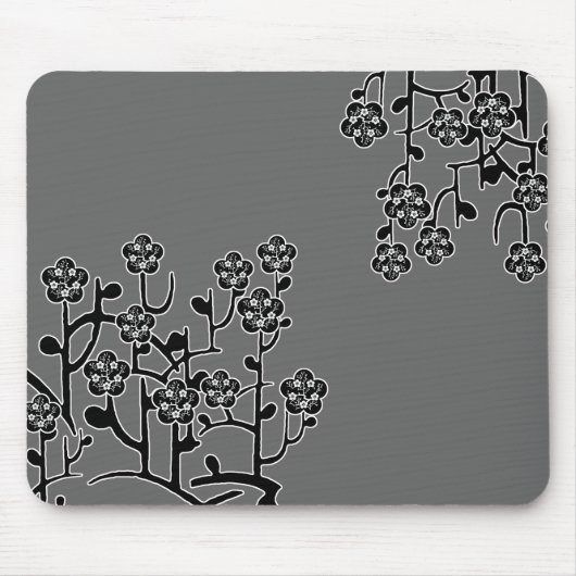 Modern Flowers Mousepad Muismat (Voorkant)