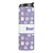 Modern Flowers Paars, aangepast Thermosbeker (Gedraaid links)