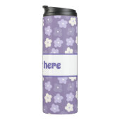 Modern Flowers Paars, aangepast Thermosbeker (Geroteerd rechts)