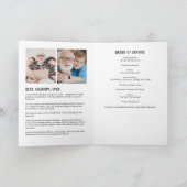 Modern Folded 15-foto Memorial/Funeral Programme Programma (Binnen)