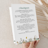 Modern Folded 4-Page 3-Photo Celebration of Life P Programma