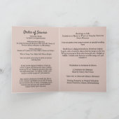 Modern Folded Celebration of Life Order of Service Programma (Binnen)