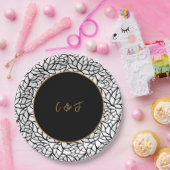 Modern Foliage bruiloft thema Papieren Bordje (Feest)