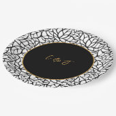 Modern Foliage bruiloft thema Papieren Bordje (Gekanteld)