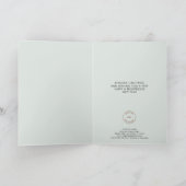 Modern Foliage Company Logo Script Merry Kerstry Kaart (Binnen)