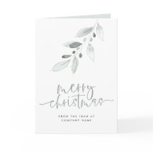 Modern Foliage Company Logo Script Merry Kerstry