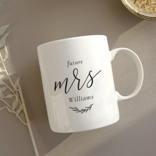 Modern Foliage Future Mrs Verloving Gift Koffiemok