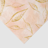 Modern Foliage Greenery Gouden Gouden Waterverf Tissuepapier (Detail)