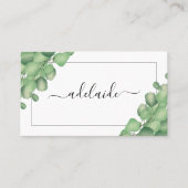 Modern Foliage Greenery Hair Stylist Botanical Visitekaartje (Voorkant)