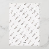 Modern Foliage Real Foil 3 Foto Collage  Folie Feestdagenkaart (Achterkant)