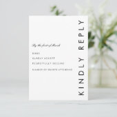 Modern Folio RSVP-kaart RSVP Kaartje (Staand voorkant)