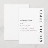 Modern Folio RSVP-kaart RSVP Kaartje (Voorkant / Achterkant)