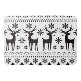 Modern Folk Art kerstrendierster Badmat