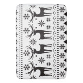 Modern Folk Art kerstrendierster Badmat (Voorkant Verticaal)