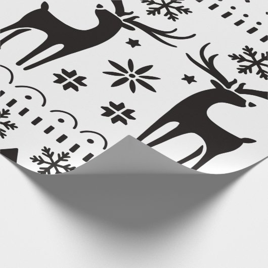 Modern Folk Art kerstrendierster Cadeaupapier (Hoek)