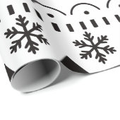 Modern Folk Art kerstrendierster Cadeaupapier (Rol Hoek)