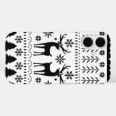 Modern Folk Art kerstrendierster Case-Mate iPhone Case (Achterkant (horizontaal))
