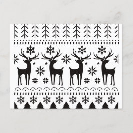 Modern Folk Art kerstrendierster Feestdagenkaart