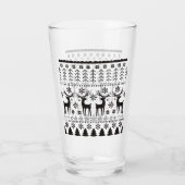 Modern Folk Art kerstrendierster Glas (Achterkant)