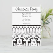 Modern Folk Art kerstrendierster Kaart (Staand voorkant)