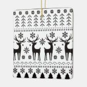 Modern Folk Art kerstrendierster Keramisch Ornament (Links)