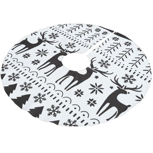 Modern Folk Art kerstrendierster Kerstboom Rok (Gekanteld)