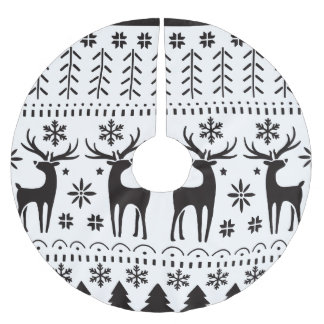 Modern Folk Art kerstrendierster Kerstboom Rok