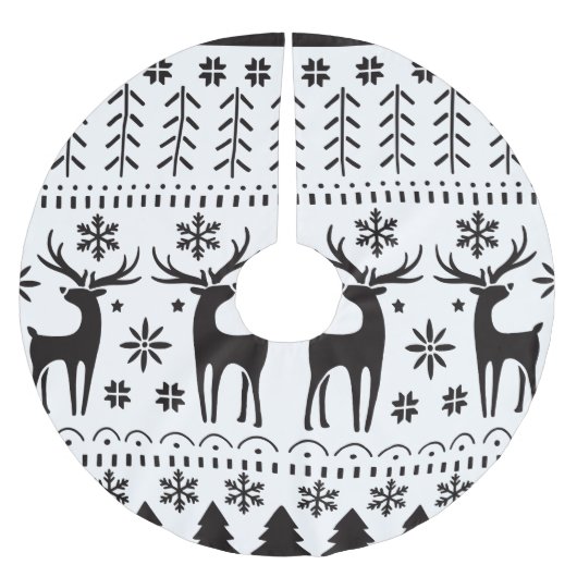 Modern Folk Art kerstrendierster Kerstboom Rok (Voorkant)