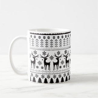 Modern Folk Art kerstrendierster Koffiemok