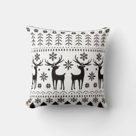 Modern Folk Art kerstrendierster Kussen