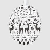 Modern Folk Art kerstrendierster Ornament (voorkant)