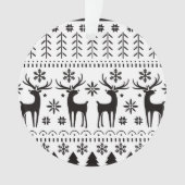 Modern Folk Art kerstrendierster Ornament (voorkant)